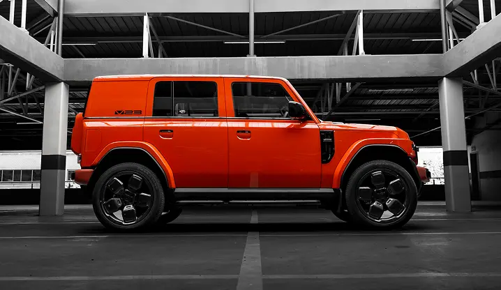 Off-Road Orange V23 side profile