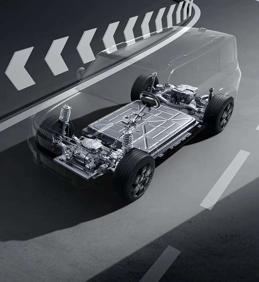 iCAUR 03T suspension structure