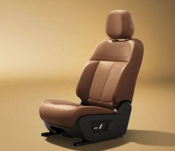 V27 REEV driver seat with power adjustment controls