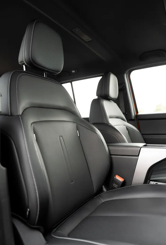 Driver focused V23 interior seating view