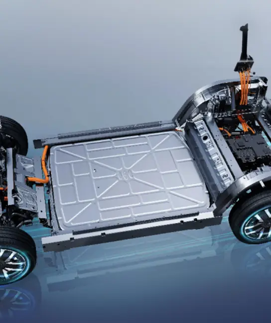 03T REEV die-cast aluminium chassis structure